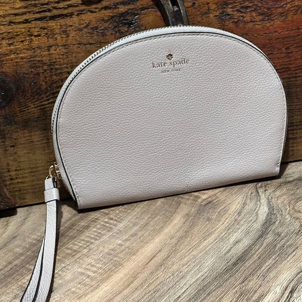 Kate Spade Cream Leather Wristlet